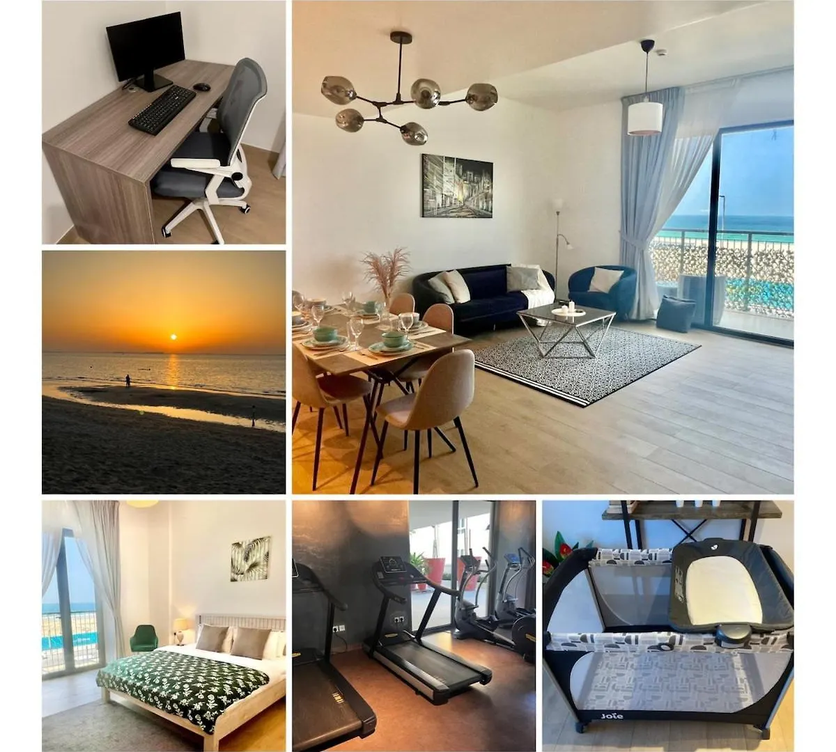 2 Bedrooms With Private Beach And Work Station Dubaj 0*,